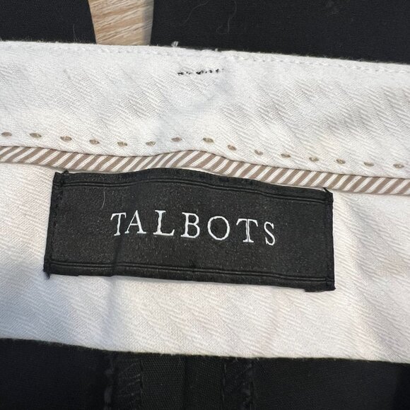 Talbots Hampshire Ankle Black Pants Sz 16 Office Career Sleek and sophisticated - Picture 4 of 10